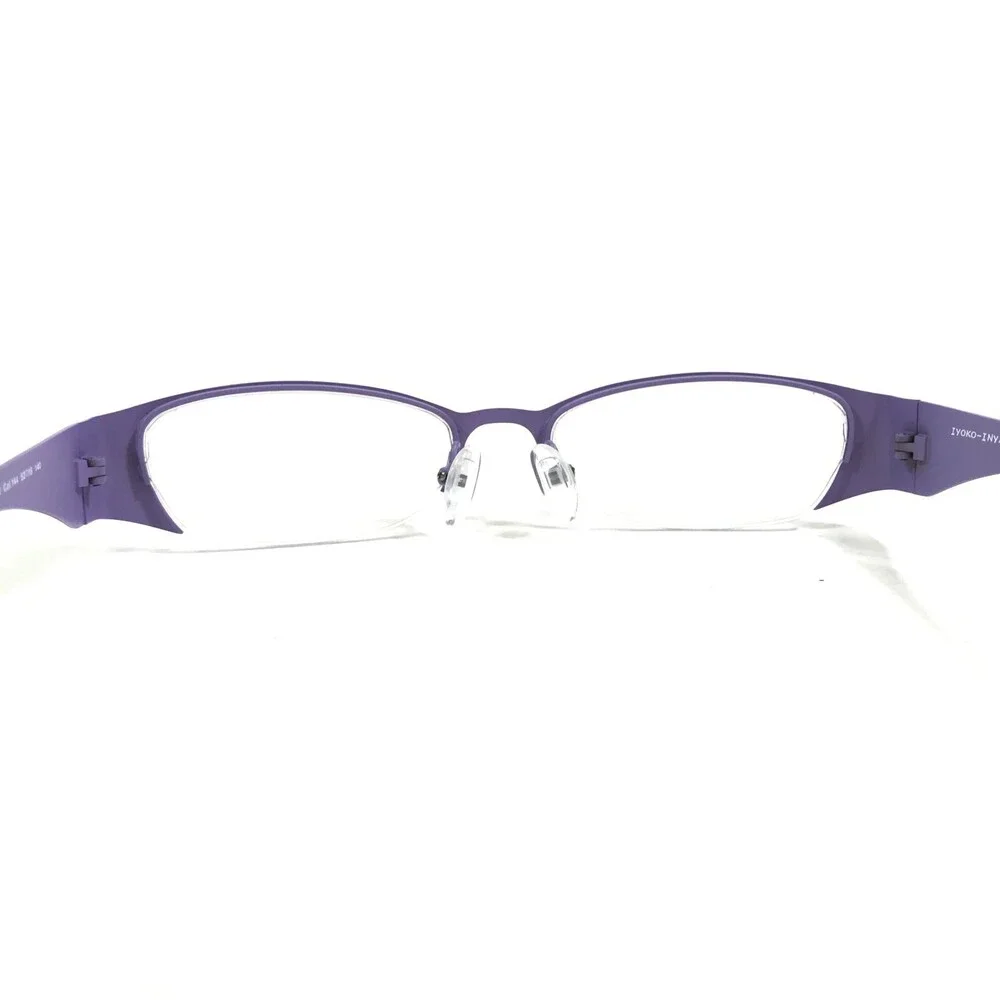 Iyoko-Inyake Eyeglasses Frames IY580 Col. 144 Purple Rectangular 52-18-140